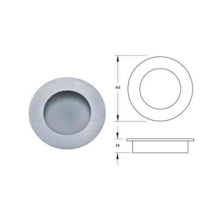 CIRCLE FLUSH HANDLE - M001