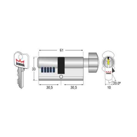 DORMA KNOB CYLINDER