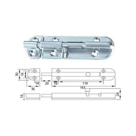 LATCH BOLT _ DB020