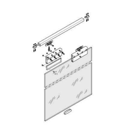 SL140 - SLIDING DOOR GEAR FOR GLASS DOOR