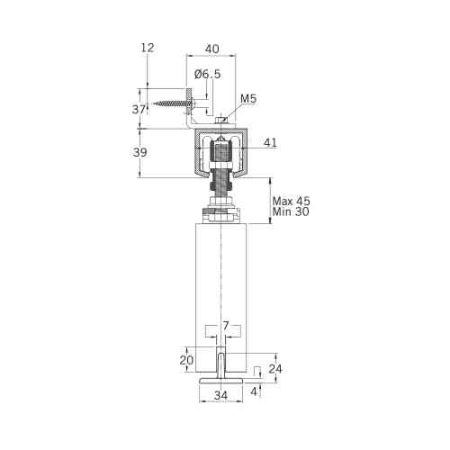 SL140 - SLIDING DOOR GEAR FOR WOODEN DOOR